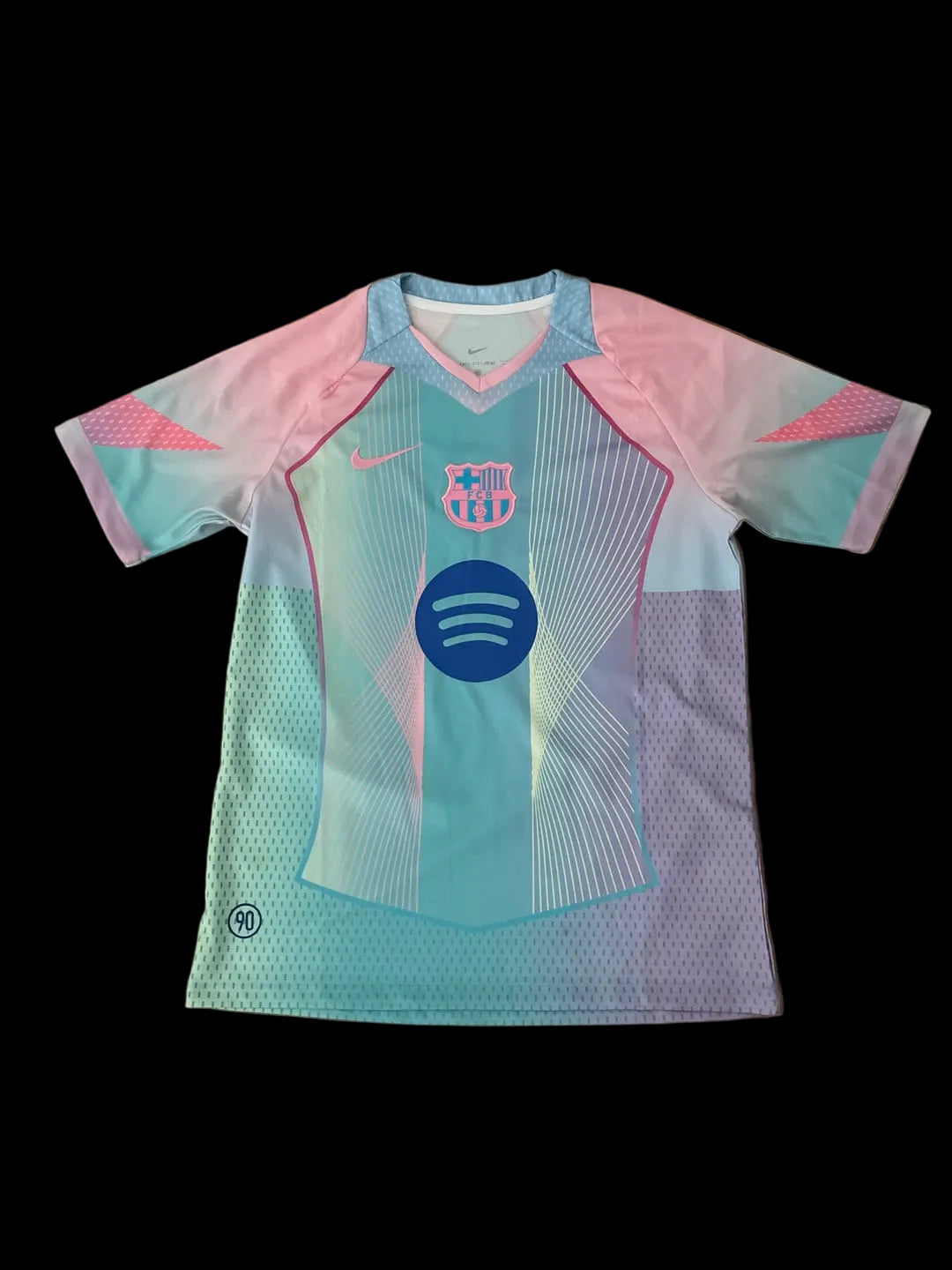 Pink Blue Barcelona - Football Jersey