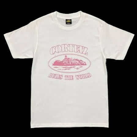 Corteiz Rules The World - White & Pink