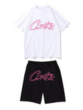 Corteiz Shirt+Short / Pink + Black