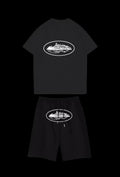 Corteiz Full Black Set - Short & T