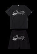 Corteiz Full Black Set - Short & T